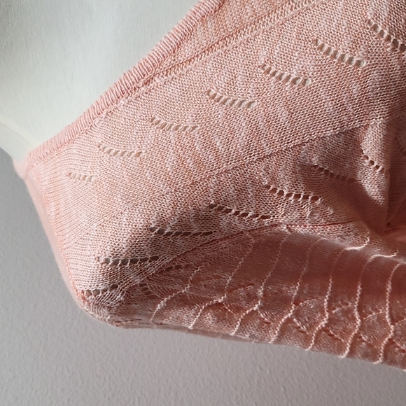 SOFT SURROUNDINGS CASUAL FALL LONG SLEEVE VNECK ORANGE CABLE KNIT SWEATER MEDIUM - Picture 6 of 15